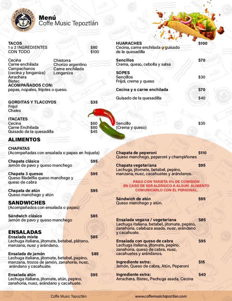 menu coffe music 2026 1